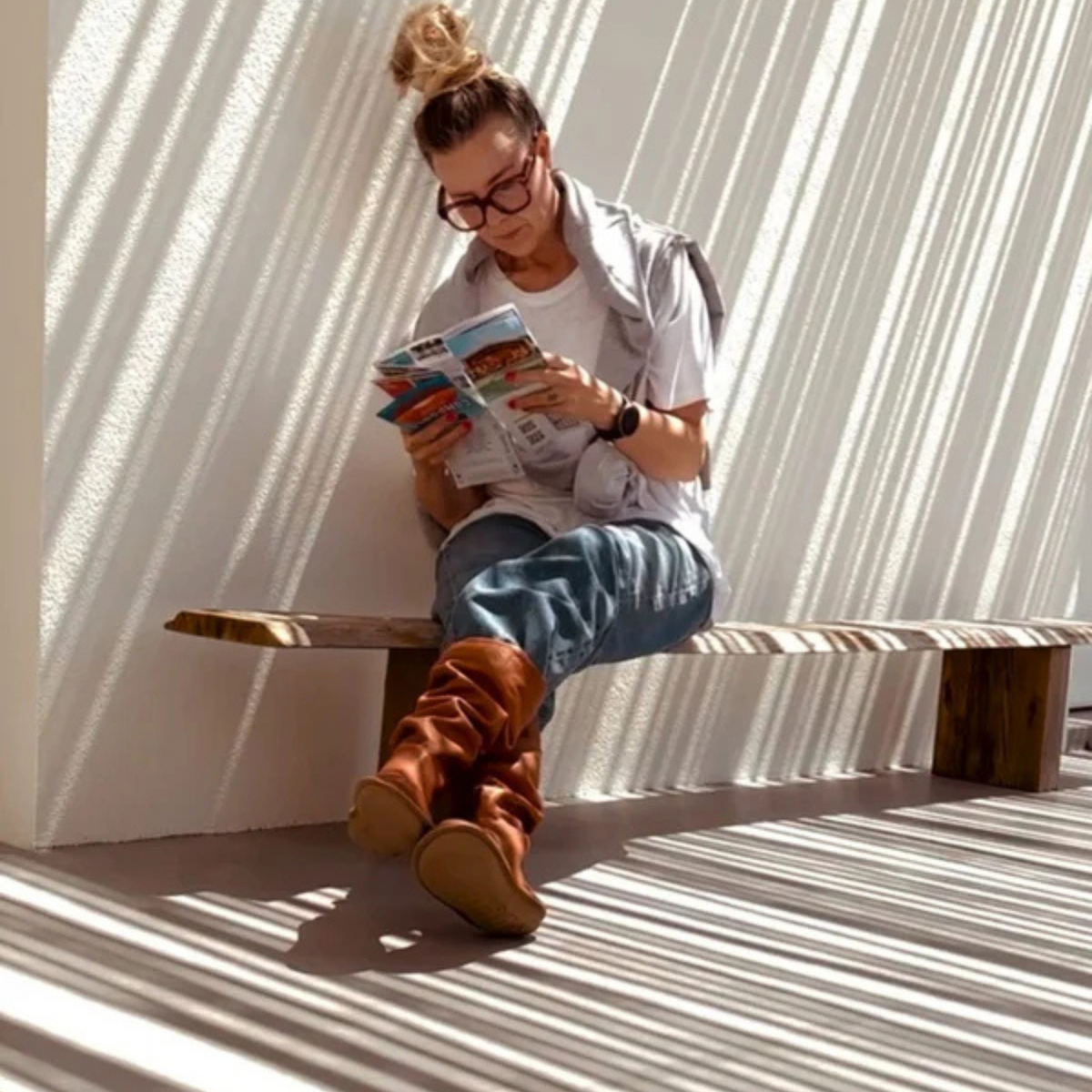 WOODSTOCK Leather Cognac Brown