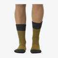 Funqwear Wide+ Hiking High Crew Ullstrumpor Unisex Ochra