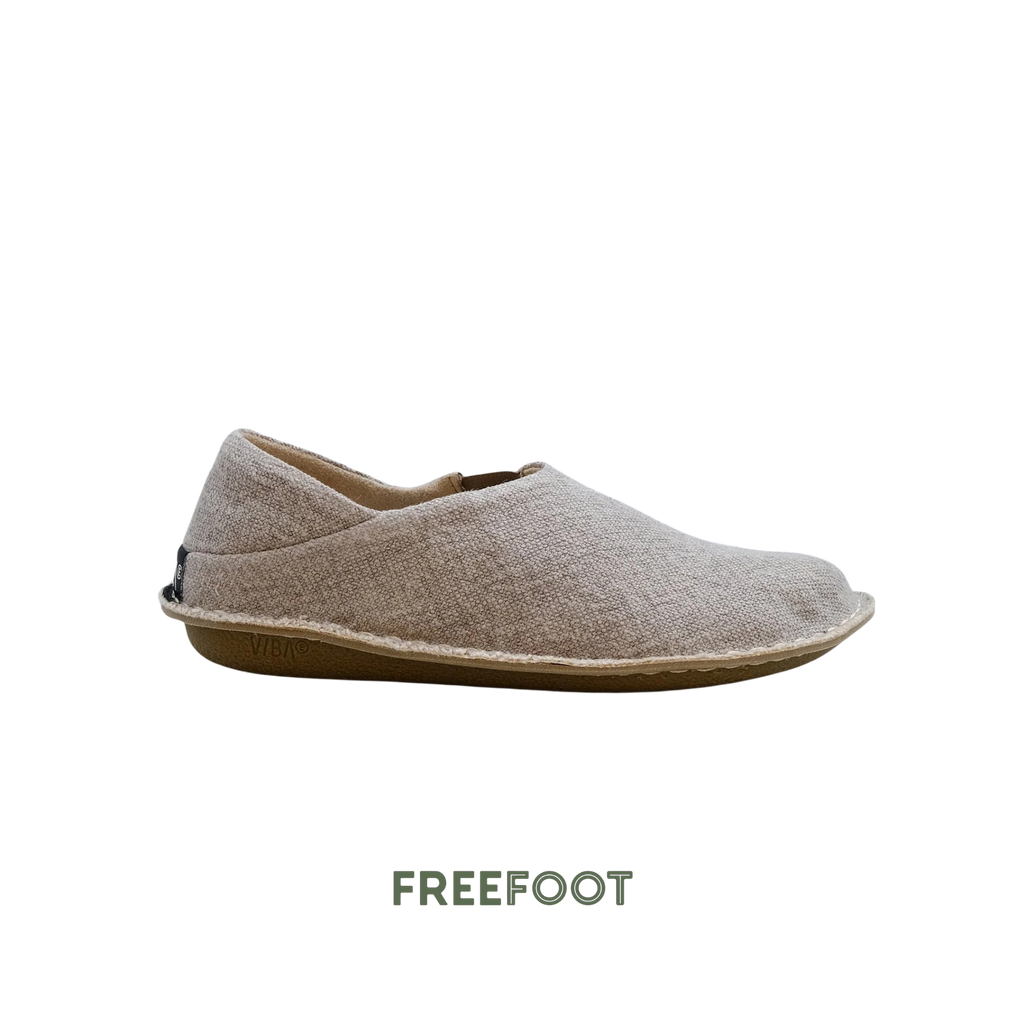 Vibae Zuma Linen Unisex Sand Dollar sko, sedd från sidan