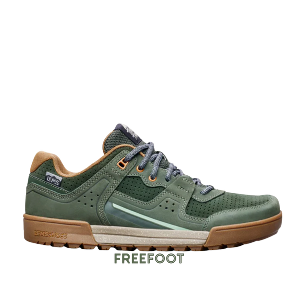 Lems Shoes Trail Thrasher Unisex Moss vandringssko, sedd från sidan