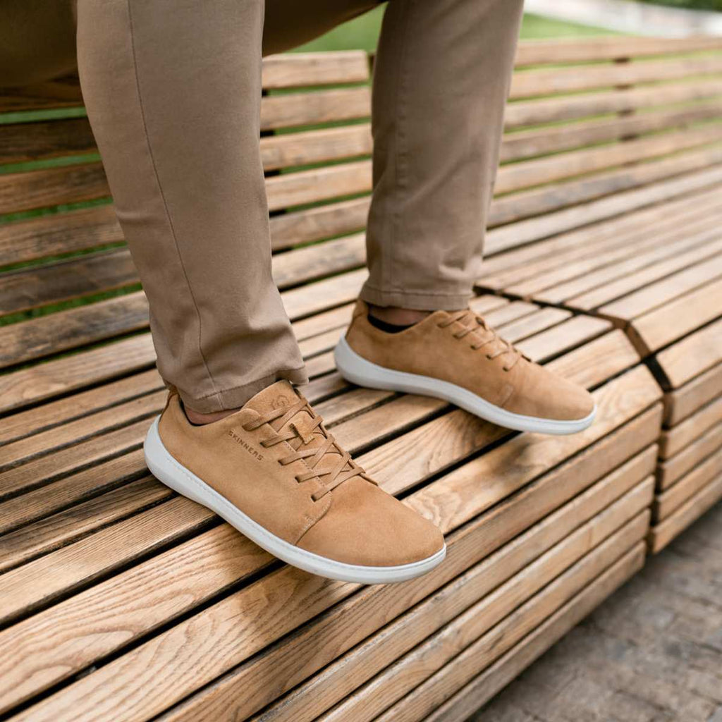 Skinners Easygoer Herr Camel/White sneaker, detaljbild