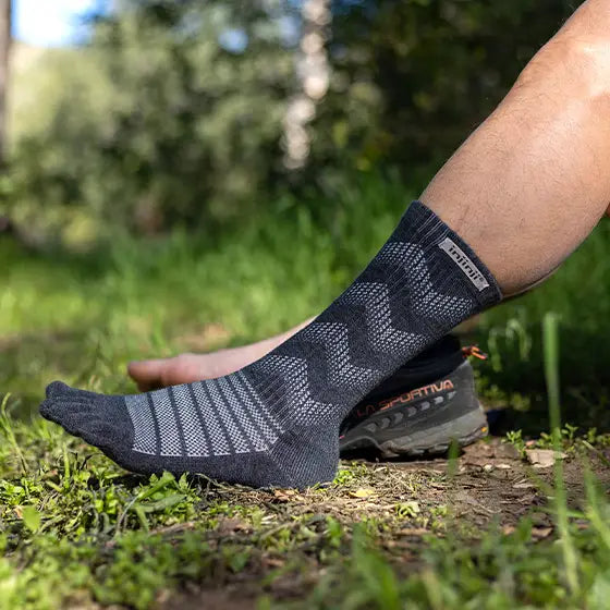 Injinji Outdoor Midweight Crew Wool Mörkgrå