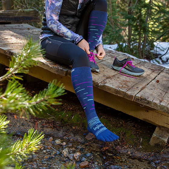 Snow Over The Calf - Tåstrumpor för vintersport - Injinji