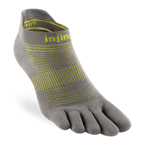 Injinji Run No-Show Neon Silver