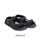 Be Lenka Flow Unisex All Black sandal, ovanifrån
