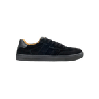 Koel Helena Suede Dam Black – barfotasneaker i svart mocka med bred tåbox, sidovy