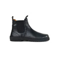 Koel Gavien Leather Dam Black – barfota-chelseaboot i svart läder, sidovy