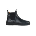 Koel Gavien Leather Dam Black – barfota-chelseaboot i svart läder, sidovy
