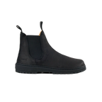 Koel Gavien Suede Felt Dam Black – filtfodrad barfota-chelseaboot i svart mocka, sidovy