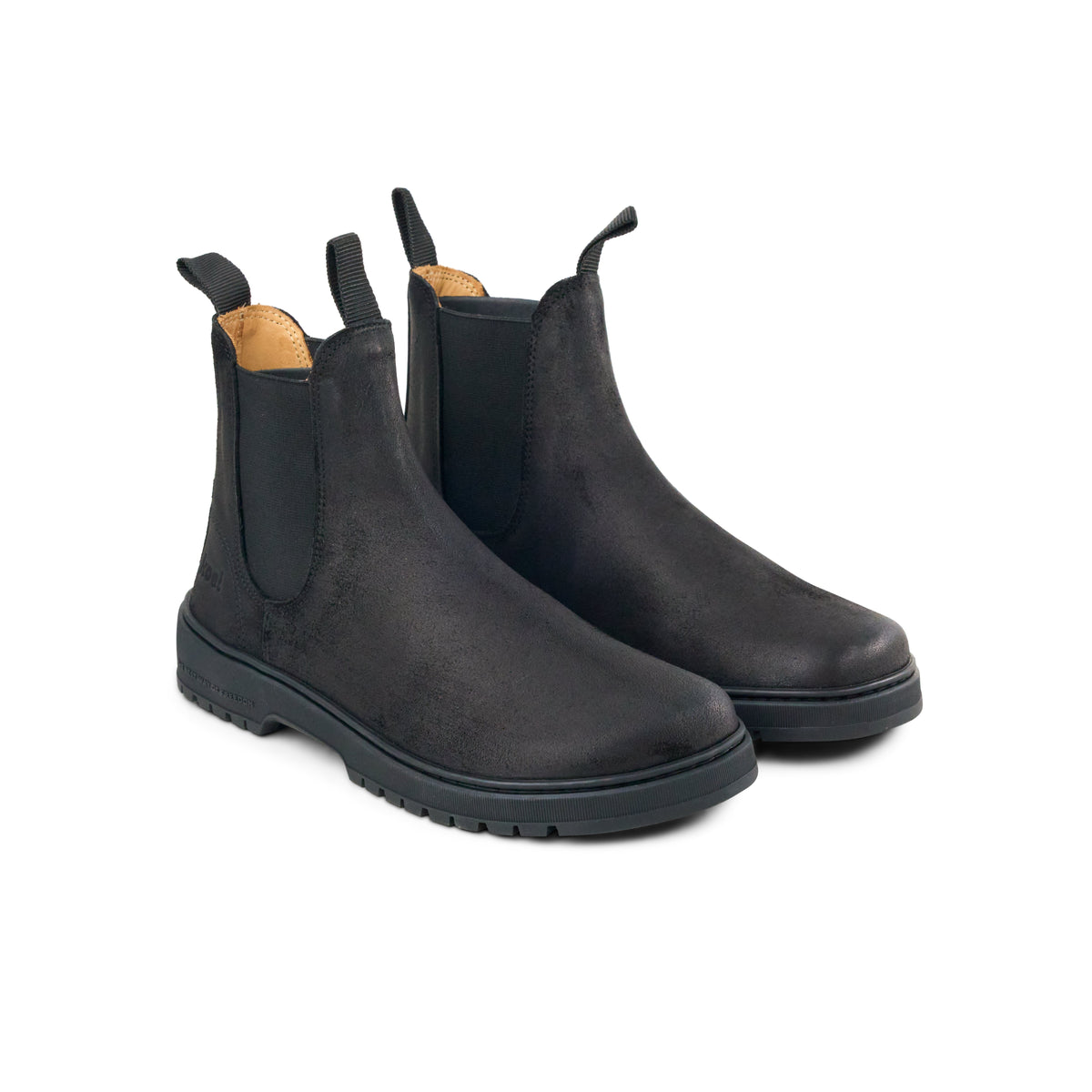 Koel Gavien Suede Felt Dam Black – detaljvy