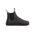Koel Gavien Suede Felt Dam Dark Grey – filtfodrad barfota-chelseaboot i mörkgrå mocka, sidovy