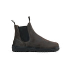Koel Gavien Suede Felt Dam Dark Grey – filtfodrad barfota-chelseaboot i mörkgrå mocka, sidovy