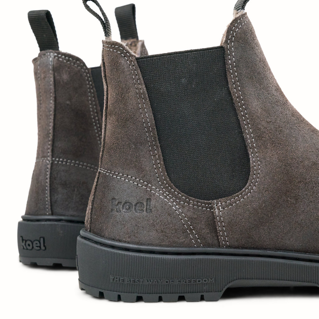 Koel Gavien Suede Felt Dam Dark Grey – bakifrån