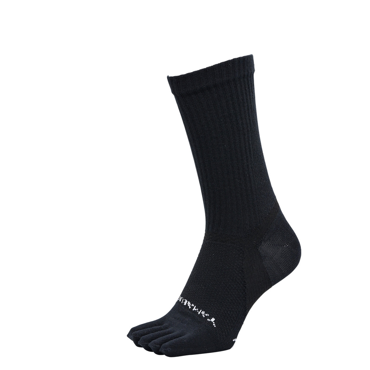 WORK NON CUSHION SOCKS CREW 5 TOE Svart