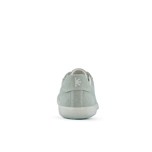 Blusun barfotasko i frostad grön canvas – minimalistisk sneakers med bred tåbox, noll drop och flexibel sula för naturlig fotrörelse och vardagsbruk.