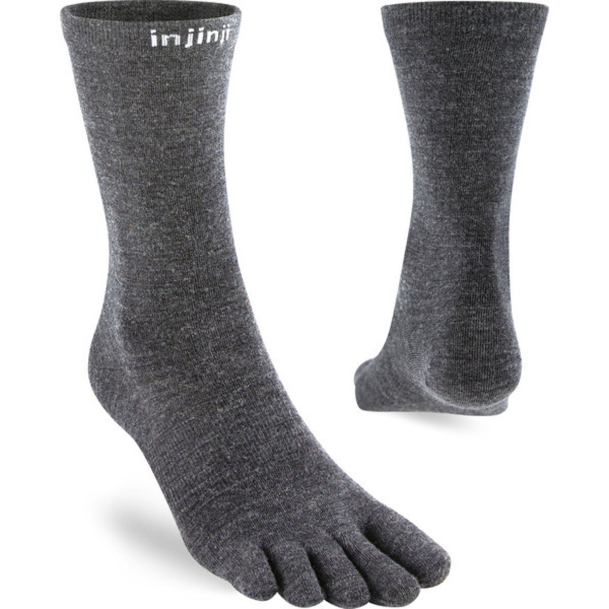Injinji Liner Crew Wool Mörkgrå