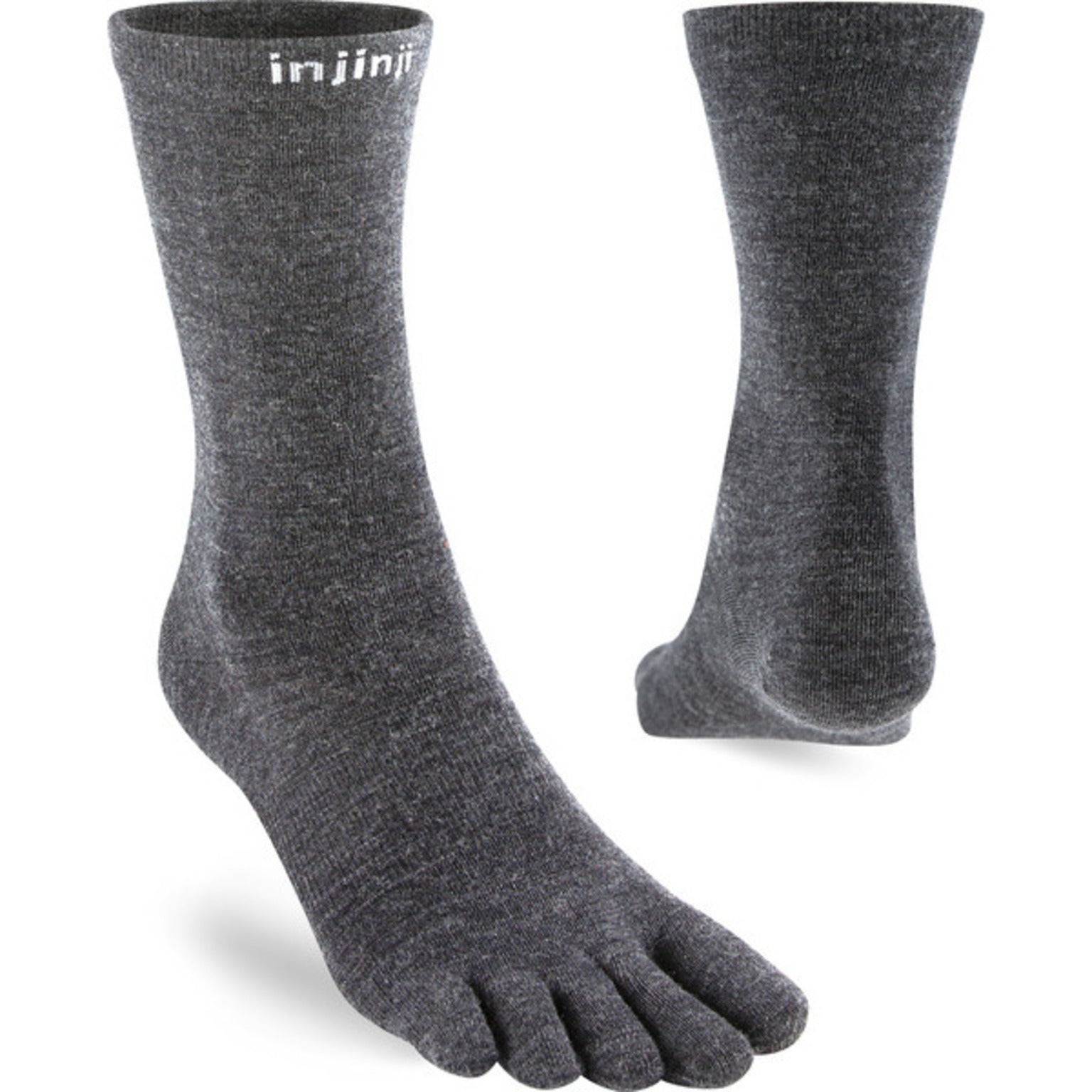 Injinji Liner Crew Wool Mörkgrå