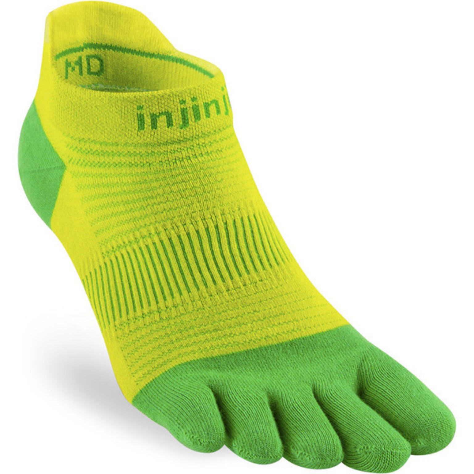 Injinji Run No-Show Limegrön