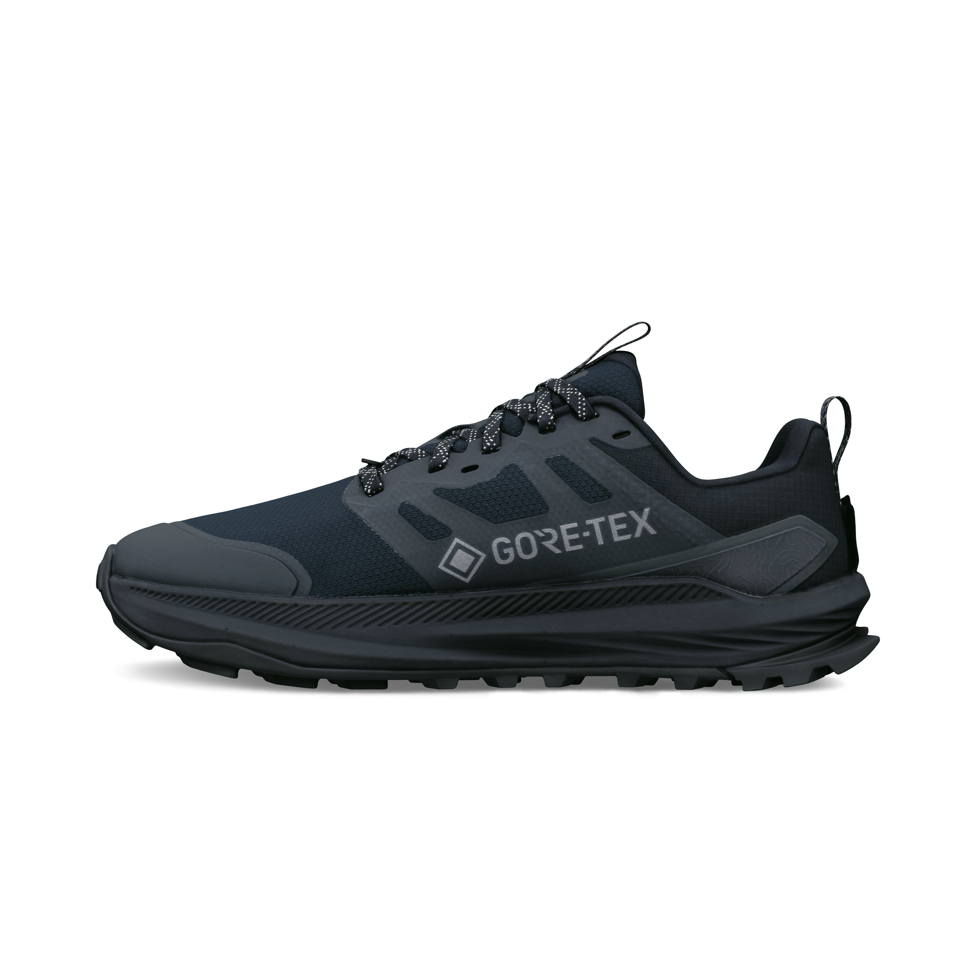Altra Lone Peak 9+ Gtx Dam Black trailsko, på fot