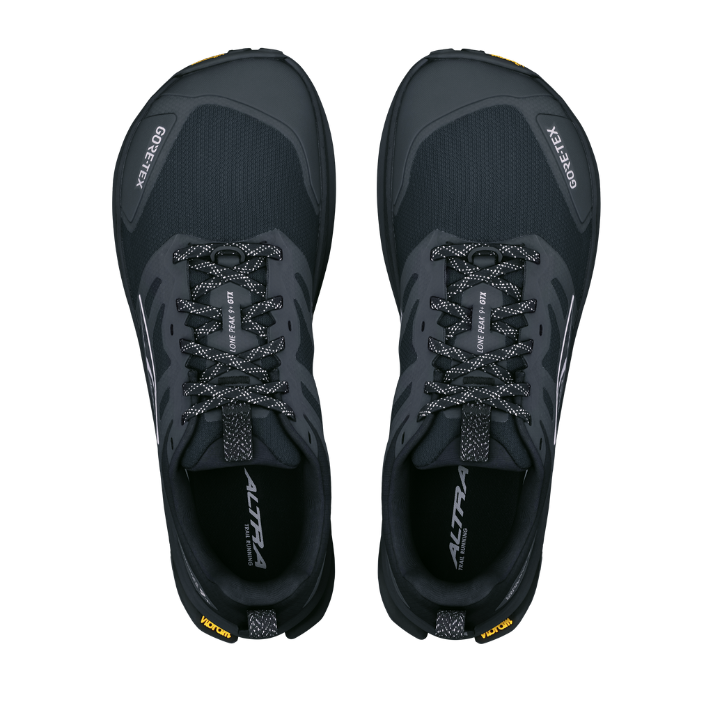 Altra Lone Peak 9+ Gtx Herr Black trailsko, bakifrån