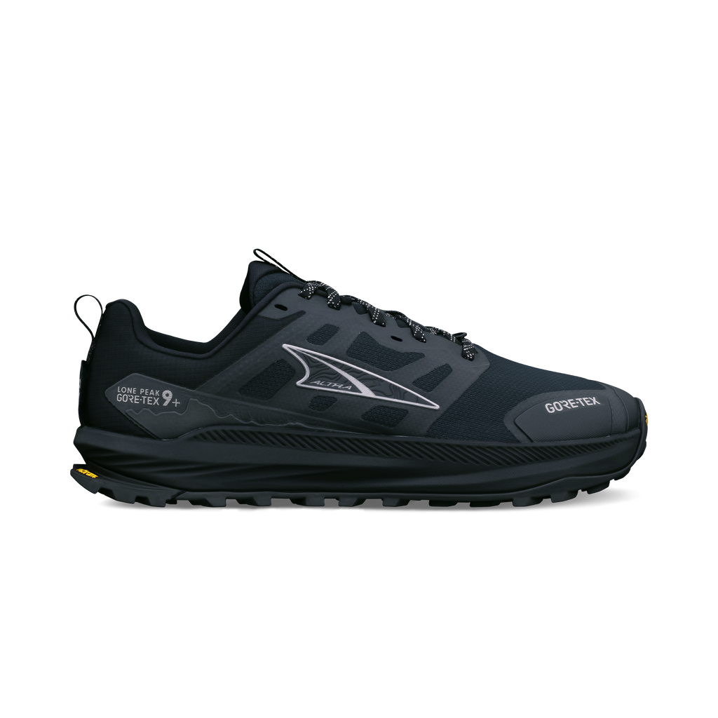 Altra Lone Peak 9+ Gtx Herr Black trailsko, detaljbild av materialet