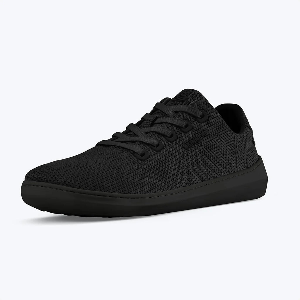 Skinners Globetrotter Ii Unisex True Black sneaker, närbild på tåboxen