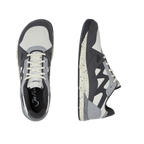 Joe Nimble Sneaker Addict – barfotasko för herr i grå, svart och offwhite med bred tåbox, flexibel yttersula och sportig design.