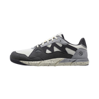 Joe Nimble Sneaker Addict – barfotasko för dam i grå, svart och offwhite med bred tåbox, flexibel yttersula och sportig design. Optimal för naturlig rörelse och vardagskomfort.
