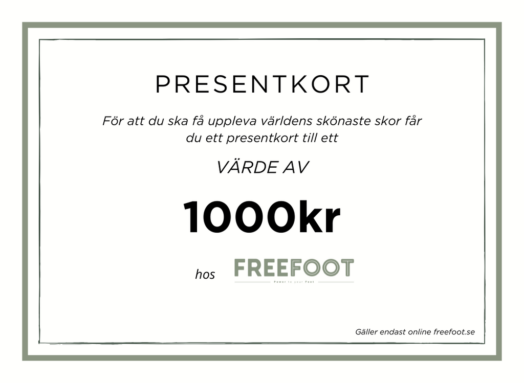 Freefoot Presentkort