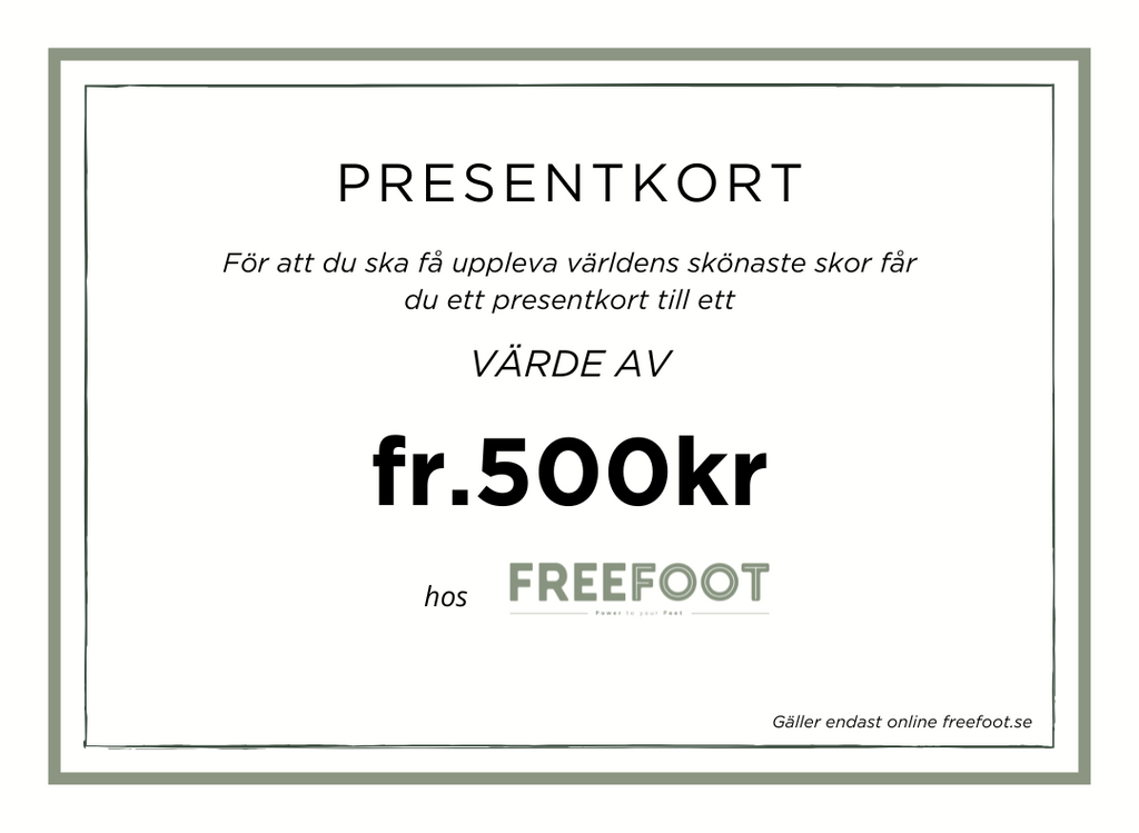 Freefoot Presentkort