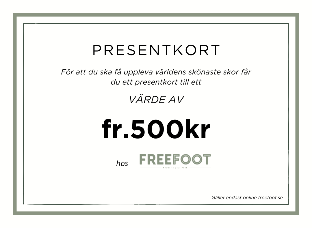 Freefoot Sverige Presentkort
