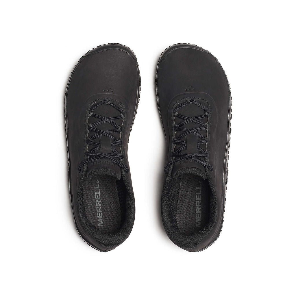 Merrell Vapor Glove 7 Leather Herr Black sneaker, ovanifrån