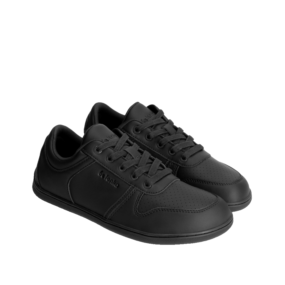 Be Lenka Echo Unisex All Black sneaker, närbild på tåboxen