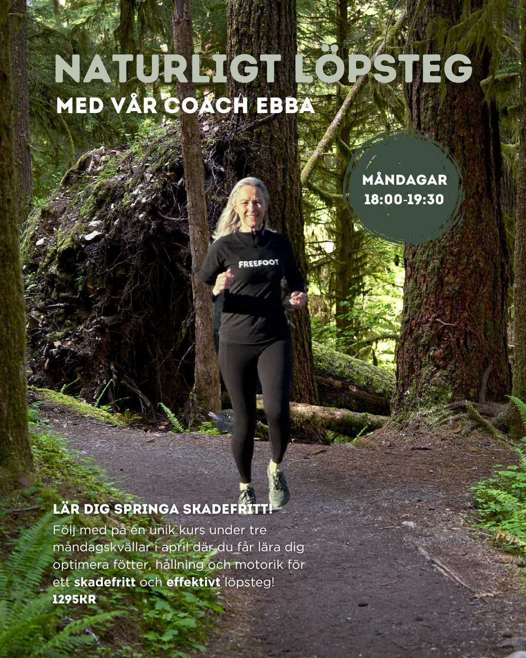 Naturligt löpsteg Kurs - Stockholm