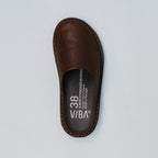 Vibae Roma Leather Unisex Cocoa Brown sko, ovanifrån