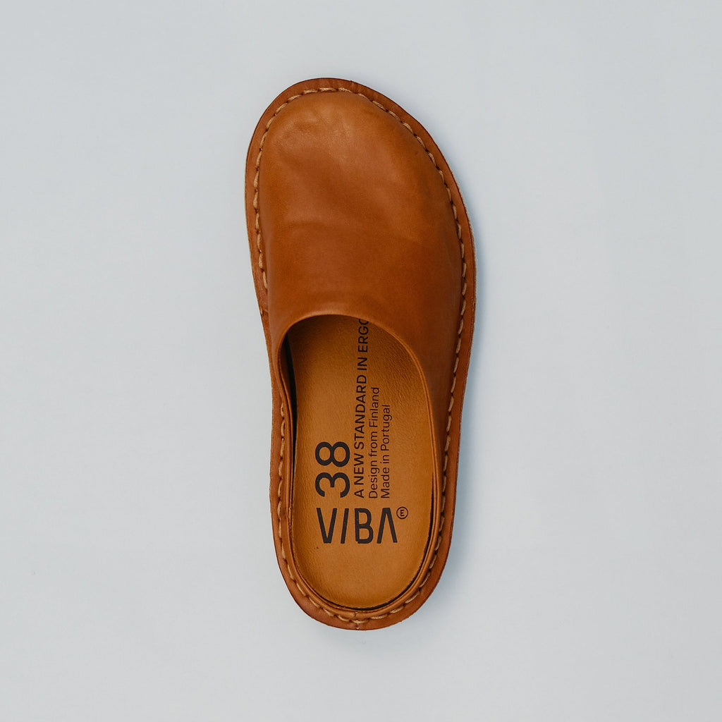 Vibae Roma Leather Unisex Cognac Brown