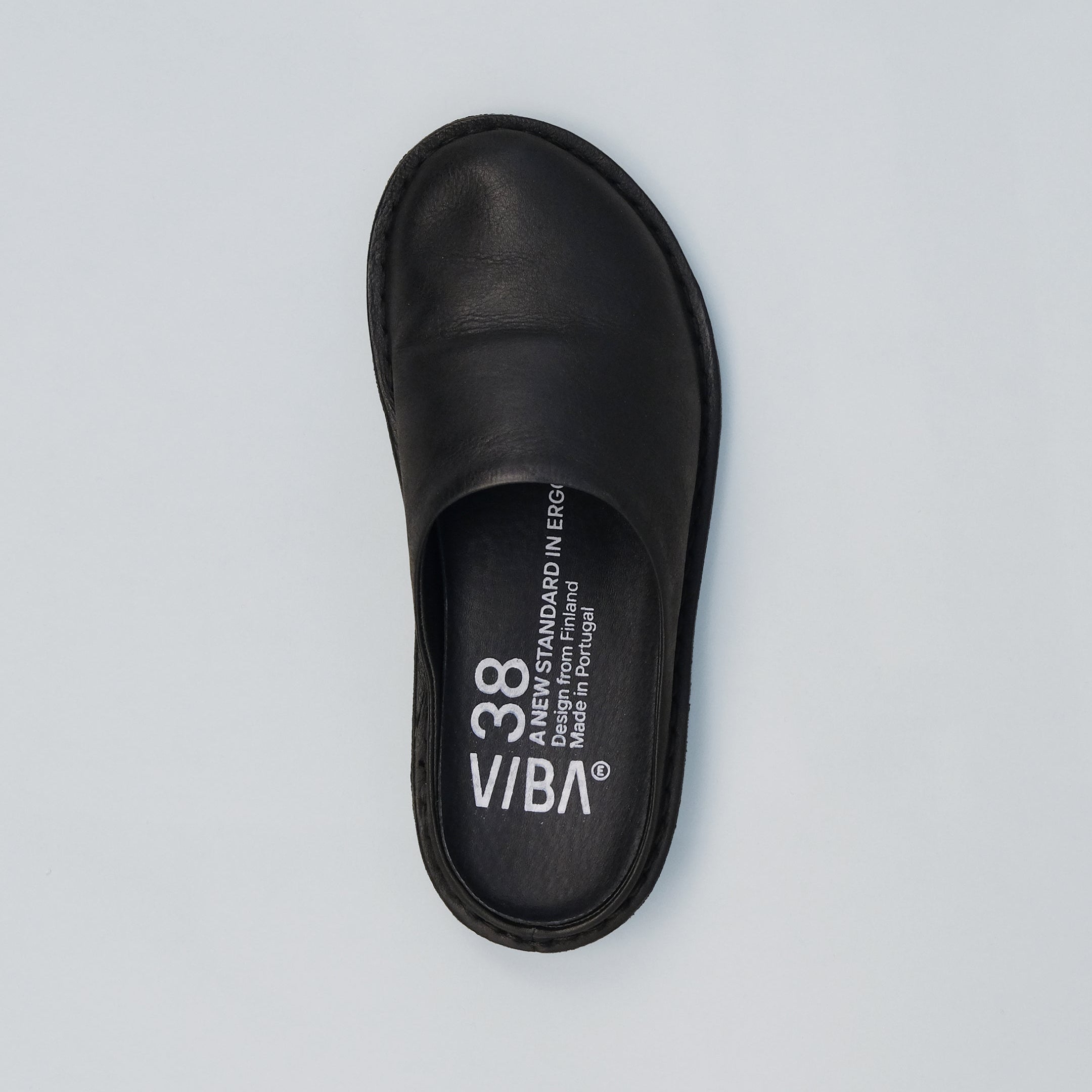 Vibae Roma Leather Unisex Preto Black