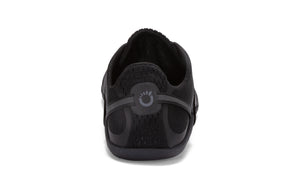 Baksidan av Xero Shoes Speed Force II – ultralätt barfotasko i svart med flexibel sula och ventilerande mesh för naturlig rörelse och maximal markkontakt.