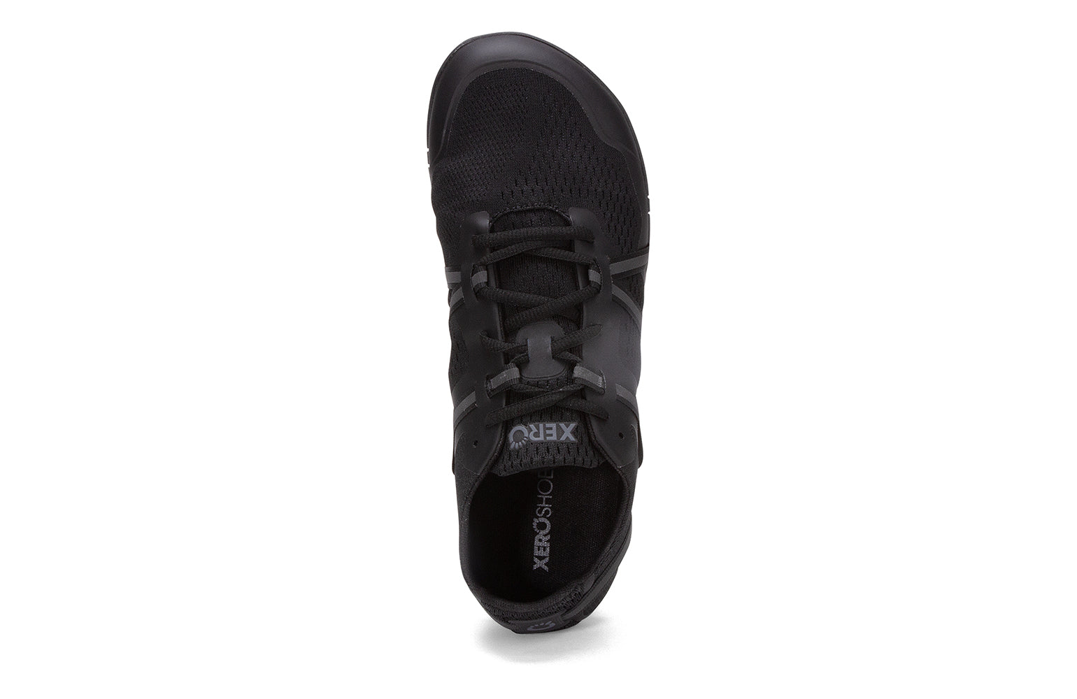 Xero Shoes Speed Force II – ultralätt barfotasko i svart med flexibel sula och ventilerande mesh för naturlig rörelse och maximal markkontakt.