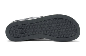 Bild på undersidan av barfotaskon Xero Shoes Wynn i färgen Alloy/Steel Gray. En stilren vardagssko med bred tåbox, noll drop och ovandel i ventilerande mesh och mockadetaljer. Designad för komfort med naturlig fotrörelse.
