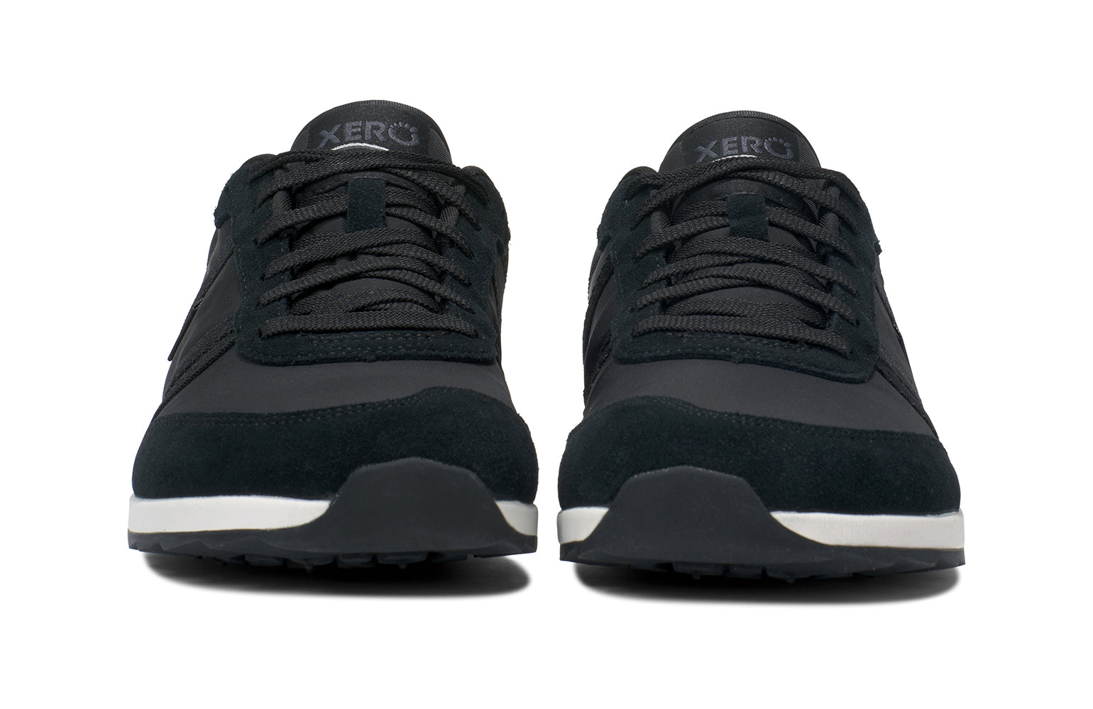 Xero Shoes Wynn Black – minimalistisk barfotasko i svart med retrodesign, bred tåbox och noll drop för naturlig rörelse och komfort