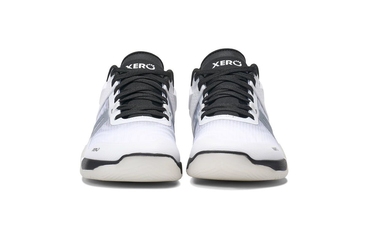 Xero Shoes X1 Low herrsko i vitt – minimalistisk barfotasko med noll drop, bred tåbox och lätt, flexibel konstruktion för naturlig löpning och vardagsbruk.