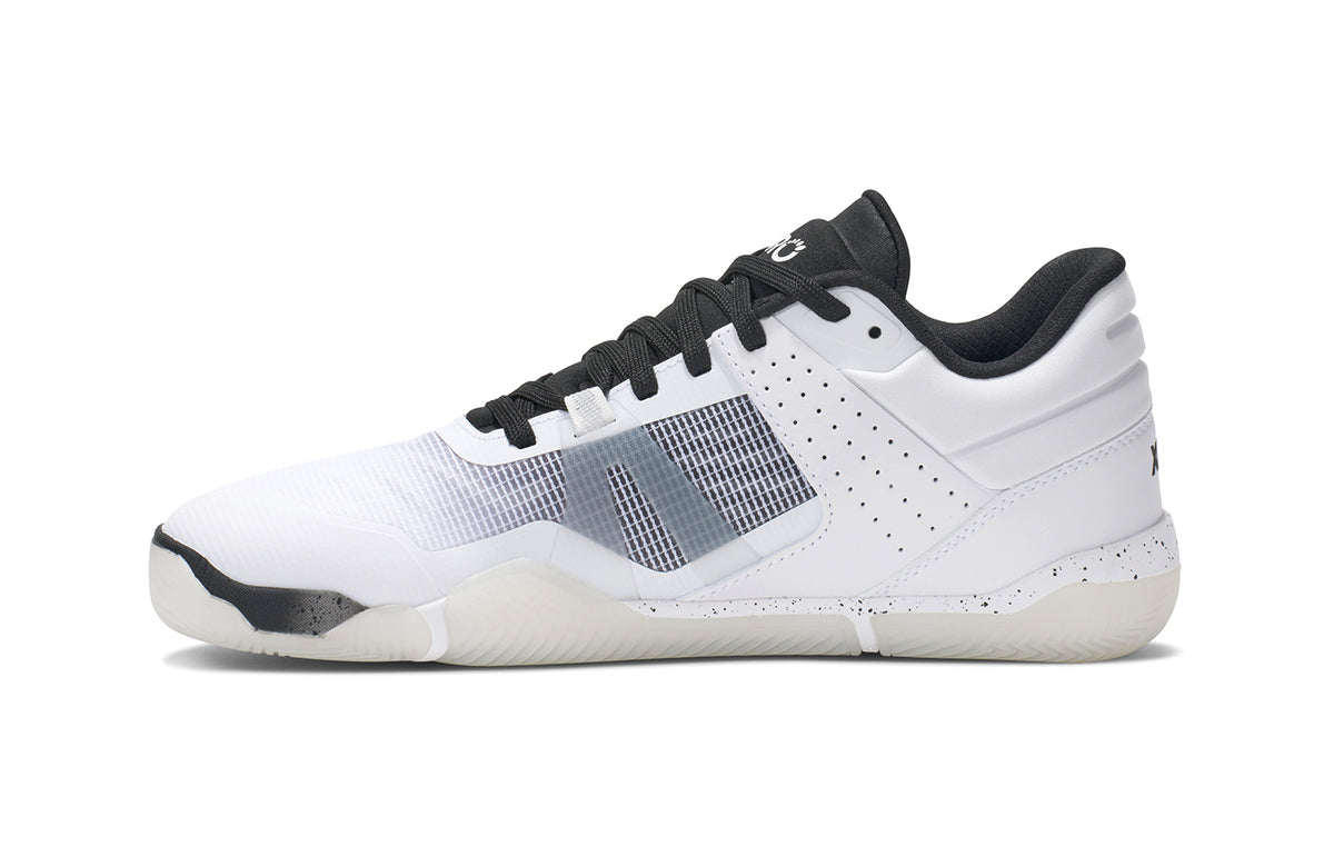 Xero Shoes X1 Low herrsko i vitt – minimalistisk barfotasko med noll drop, bred tåbox och lätt, flexibel konstruktion för naturlig löpning och vardagsbruk.