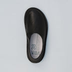 Vibae Zuma Leather Unisex Preto Black sko, ovanifrån