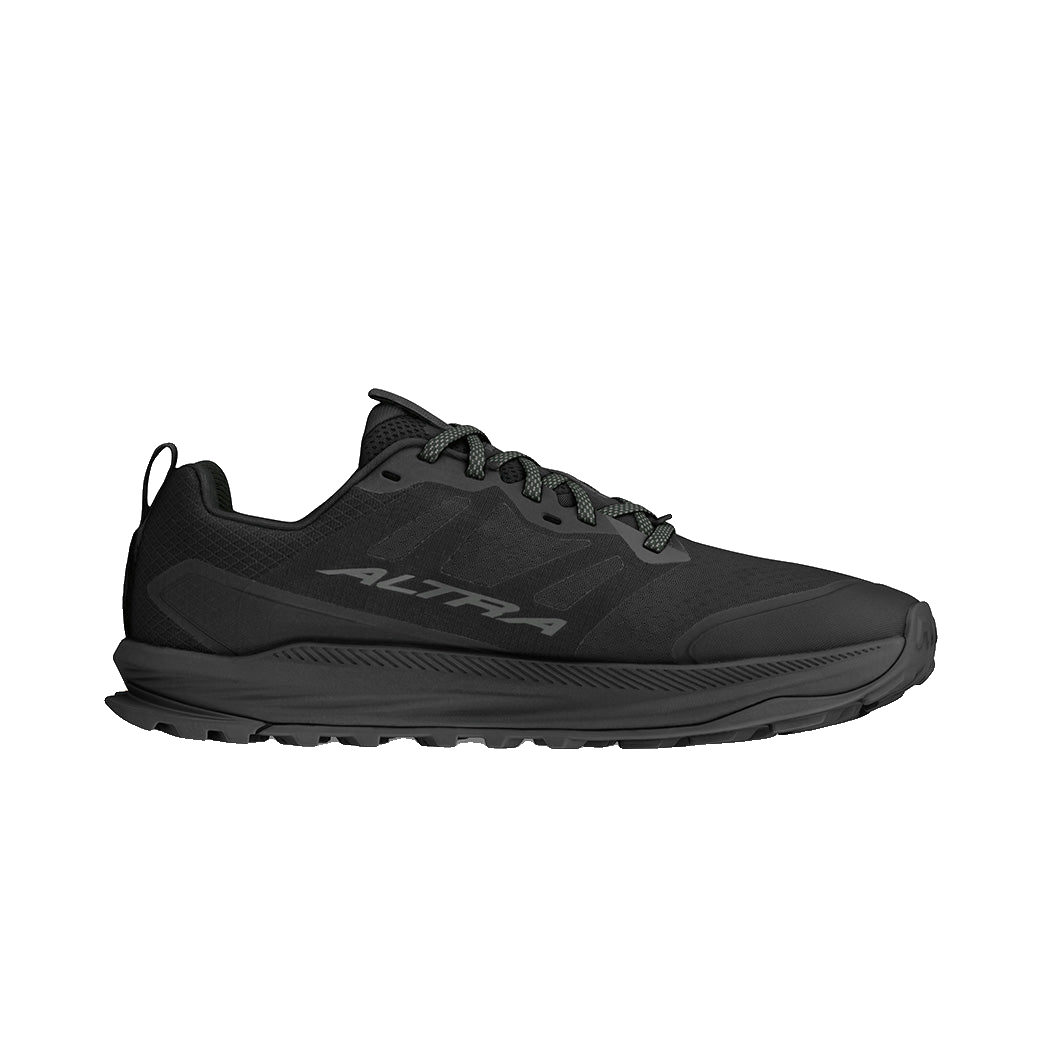 Altra Lone Peak 9+ Dam Black trailsko, sedd från sidan