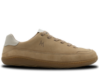 Aylla Ruraq Herr Sand – sandfärgad barfotasneaker i nubuck och mocka, yttersida
