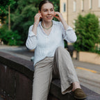 Vibae Roma Bio Suede Unisex Bosco Khaki sko, på fot
