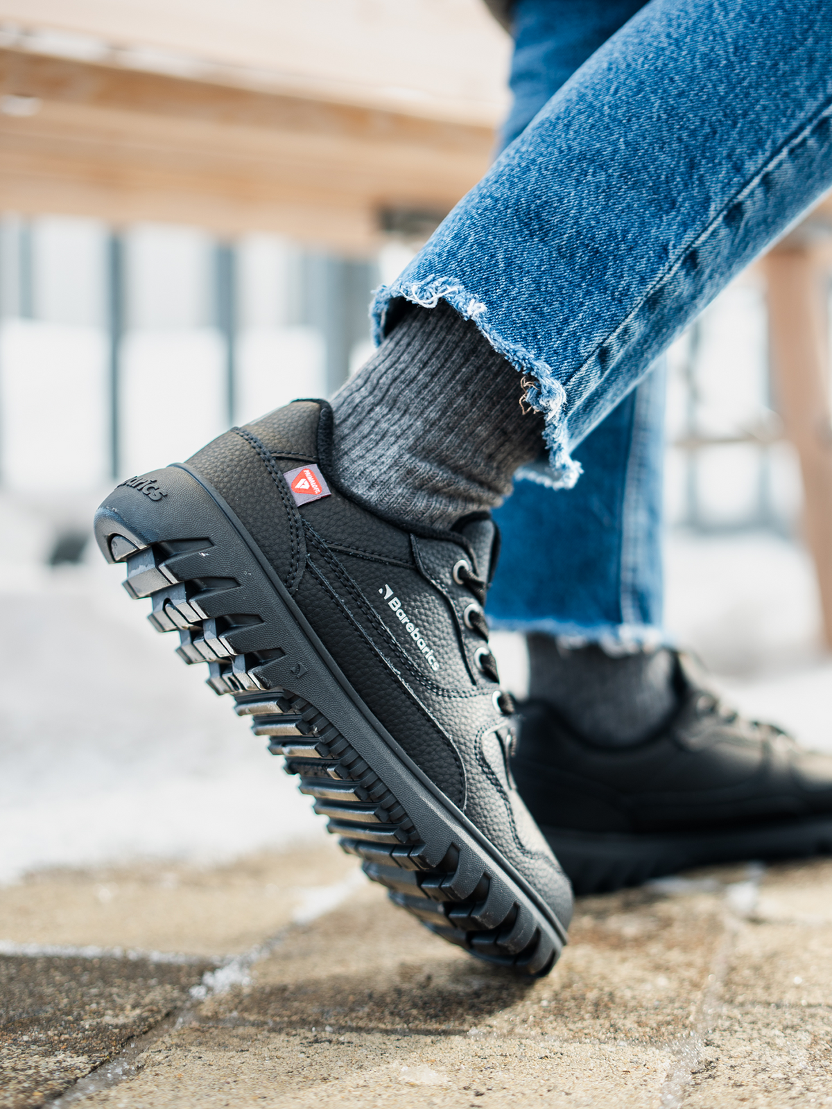 Zing Frost Barefoot Sneakers Barebarics Svart