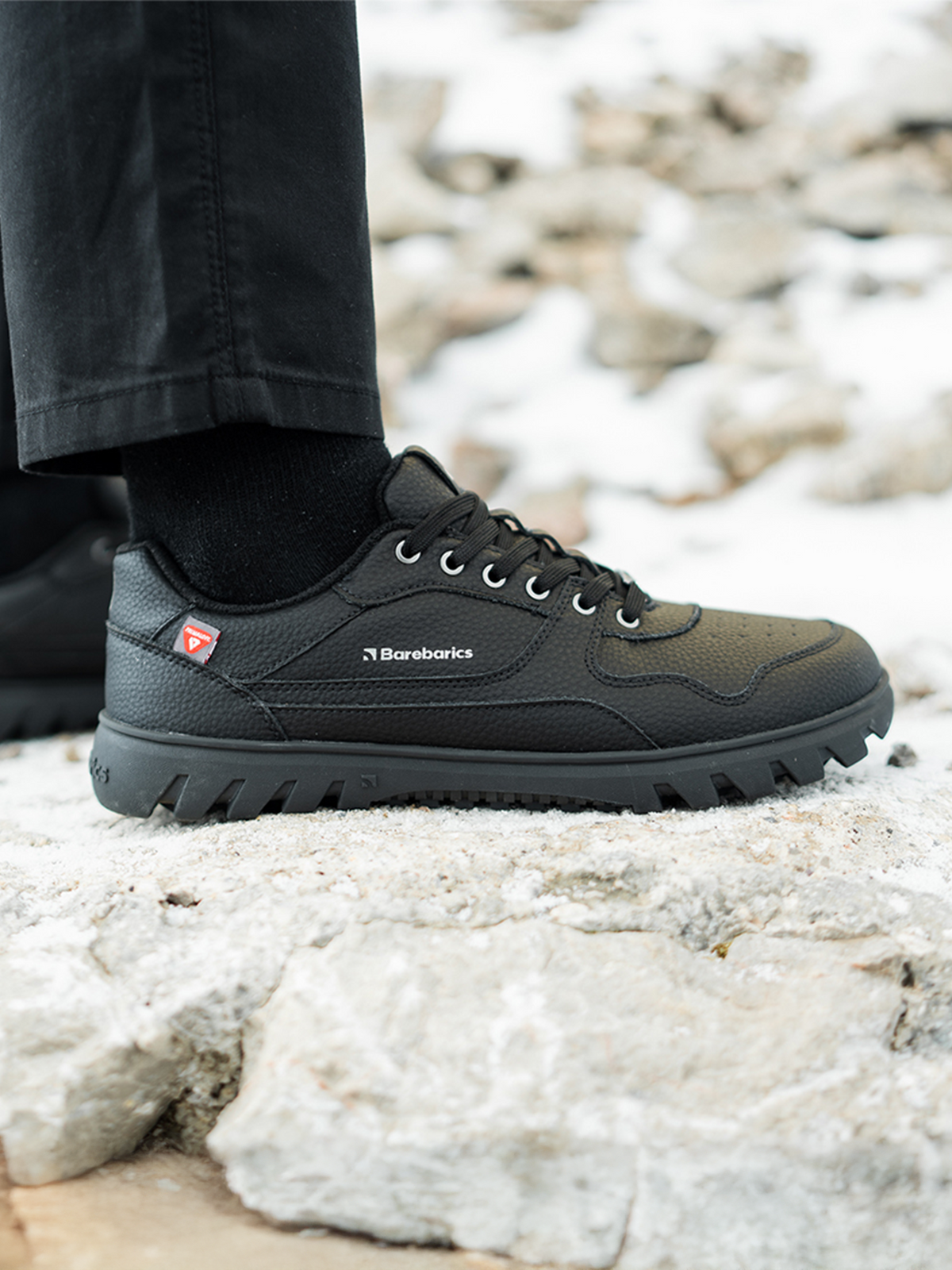 Zing Frost Barefoot Sneakers Barebarics Svart