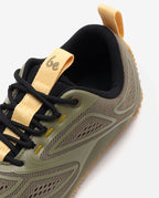 Be Lenka Trailtech Khaki Green – detalj av snörning och skaft